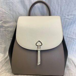 Kate Spade color block medium flap backpack adel